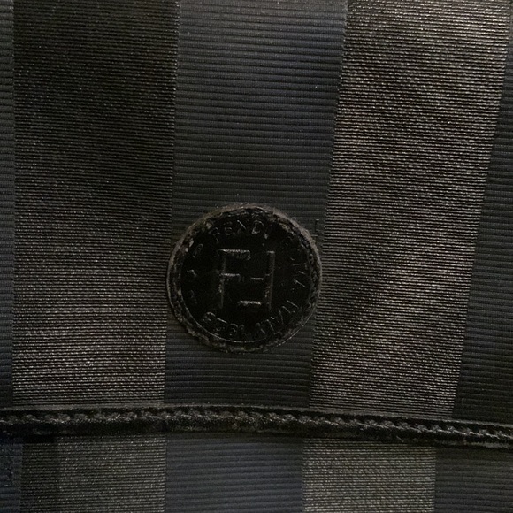 Vintage Fendi mixed material shoulder bag - Picture 2 of 7